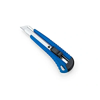 Abbildung von Dahle Basic Cutter (18 mm Abbrechklinge, Universalmesser und Bastelmesser für vielseitigen Einsatz, inkl. 2 Ersatzklingen) blau