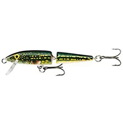 Abbildung von Rapala Jointed Angelköder Angelzubehör aus Balsaholz Süßwasser Spinnköder Lauftiefe 0.9 4.2m Fischköder 13cm, 18g Hergestellt in Estland Pike