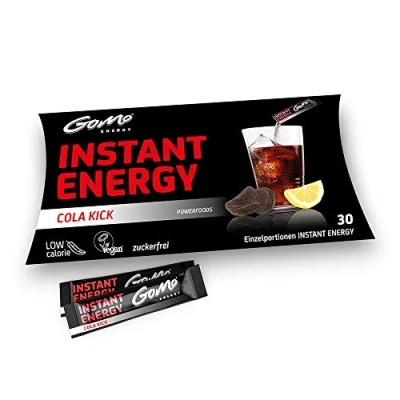 Abbildung von GoMo Energy Instant Getränkepulver Cola Zero für Wachheit, Ausdauer &amp; Konzentration superstarker, zuckerfreier Drink mit Koffein, B Vitaminen Taurin (Cola Kick 30 x 5,3g)