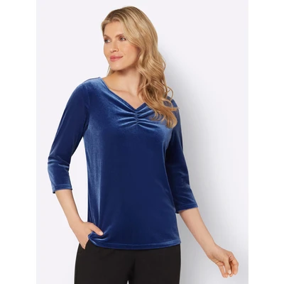 Abbildung von Classic Basics 3/4 Arm Shirt &quot;Samtshirt&quot;
