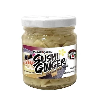 Abbildung von Miyako Japan Sushi Ginger Ingwer weiß eingelegt