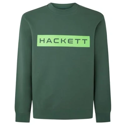 Abbildung von Hackett London Herren Essential Sp Crew Sweatshirt, Green (Green/Grey), XXL