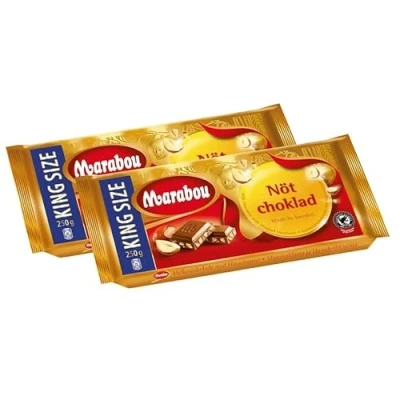 Abbildung von Marabou Tafel Vollmilch Nuss 250g, 2er Pack ( 2x250g )