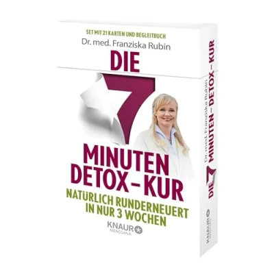 Abbildung von Die 7 Minuten Detox Kur: Natürlich runderneuert in nur 3 Wochen Gesundheits Box mit 21 Karten zum Entschlacken und Wohlfühlen. Inklusive Anleitungsbuch.