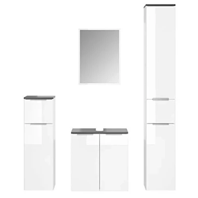 Abbildung von Vicco Badmöbel Set Otis, Weiß, 4 Teile, (4 er Set, St., Set)