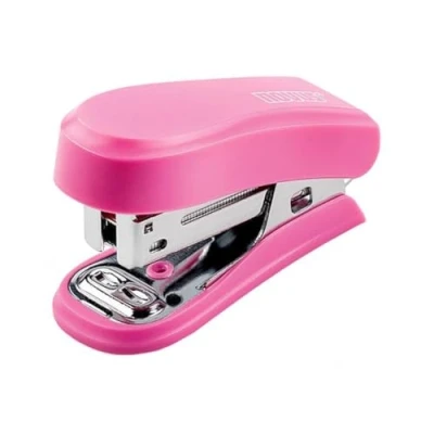 Abbildung von Novus Mini Heftgerät mit 320 Heftklammern 24/6 I Pink 12 Blatt