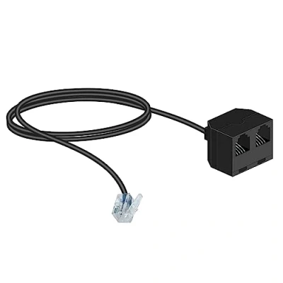 Abbildung von Callez RJ9 Telefon Trainingsadapter, Y Splitter für Headset oder Mobilteil, kompatibel mit Mitel, Polycom, Avaya, Yealink, Cisco Grandstream NEC und anderen Schreibtisch Telefonen,