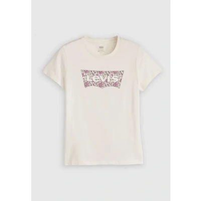 Abbildung von Levi&#039;s THE Perfect TEE Tshirt print, Damen, Größe: Small, Egret