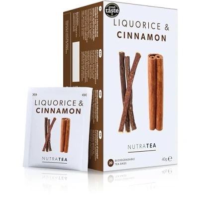 Abbildung von Nutra Tea Lakritz &amp; Zimt Tee Lakritztee Zimttee 120 Teebeutel Kräutertee (6er Pack)