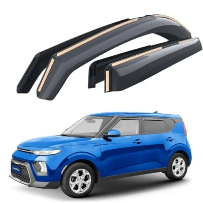 Abbildung von Goodyear Windabweiser für/kompatible mit Kia Soul 2020 2024, Autofenster Regenschutz, Regenabweiser, Integrierte Deflektoren,4 Stück