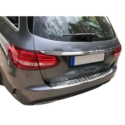 Abbildung von Ladekantenschutz Edelstahl CHROM kompatibel für MERCEDES C KLASSE S205 T MODELL ab 2014 premium Qualität von RECAMBO