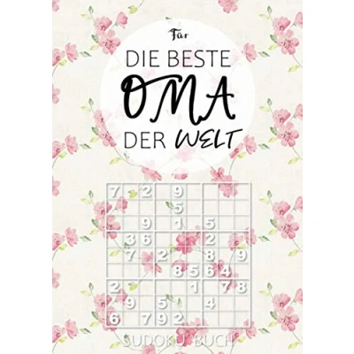 Abbildung von Sudoku Buch für die beste Oma der Welt: 200 Rätsel mittel bis schwer Großdruck Rätselblock Senioren Demenz Beschäftigung kleines Geschenk