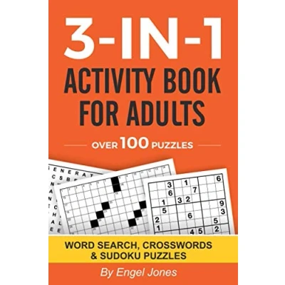 Abbildung von 3 In 1 Activity Book for Adults: Word Search, Crosswords &amp; Sudoku Puzzles