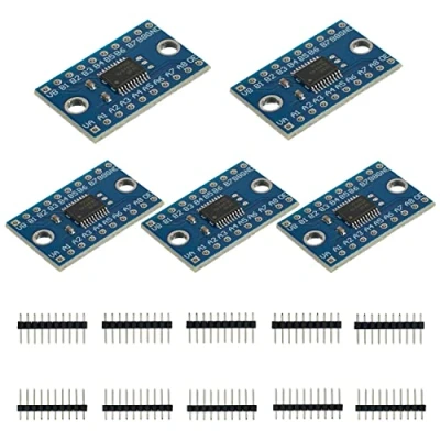Abbildung von EPLZON TXS0108E Hochgeschwindigkeits Vollduplex Logic Level Converter 8 Kanal 3,3V 5V IIC bidirektionales Konvertermodul, kompatibel mit Raspberry Pi und Arduino (Packung 5 Stück)
