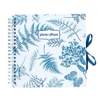 Abbildung von Grupo Erik Scrapbook Album Blue Nature Fotoalbum zum Einkleben 26 x cm 40 Seiten Selbstgestalten Weiße Photo