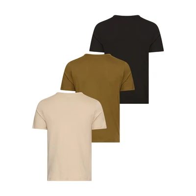 Abbildung von HUGO 3 PACK Unterhemd/shirt, Herren, Größe: Small, Black/brown/beige