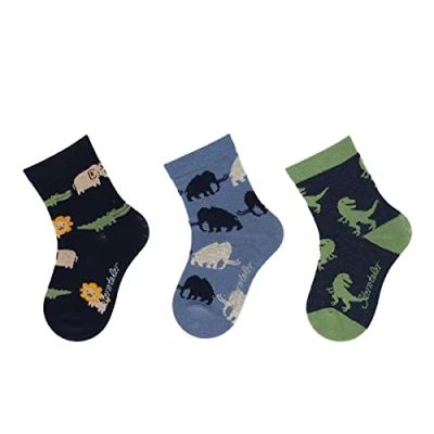 Abbildung von Sterntaler 3ERPACK Mammut Socken für Kinder, Größe: 17/18, Marine
