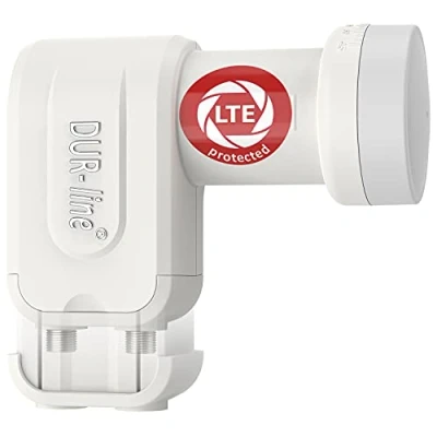 Abbildung von DUR line +Ultra Twin LNB 2 Teilnehmer weiß mit LTE Filter [ Test Universal