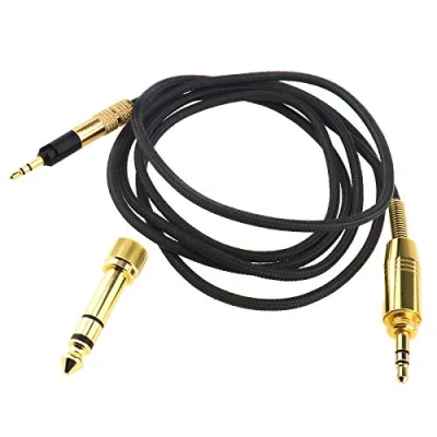 Abbildung von 1stk 1,3 m Ersatz Audiokabel für Sennheiser HD595, HD579, HD598, HD558, HD518,HD598 Cs, HD599, HD569 Kopfhörer