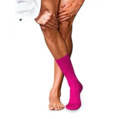 Abbildung von FALKE Herren Socken No. 2 M SO Kashmir einfarbig 1 Paar, Rosa (Arctic Pink 8233), 41 42