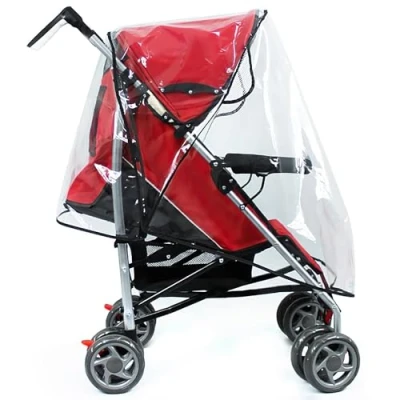 Abbildung von Hysagtek Universal Regenschutz für Kinderwagen, transparenter