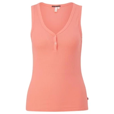 Abbildung von QS by s.Oliver AUS Stretch Top, Damen, Größe: XS, Pfirsich