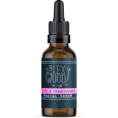 Abbildung von The Ilex Wood Rose und Weihrauch Gesichtsserum 100% natürlich, vegan, feuchtigkeitsspendend, tierversuchsfrei, Anti Aging 20 ml