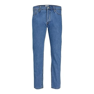Abbildung von JACK &amp; JONES Damen Jjieddie Jjoriginal Sq 735 Hose 12252645,Blue Denim,33W / 34L