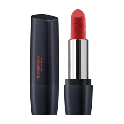 Abbildung von Deborah Milano Red Mat Lippenstift Matte mit Kollagen und Hyaluronsäure, 3 Geranium, pflegende erweichende Wirkung, spendet intensive lange Lippen, 4,5 g