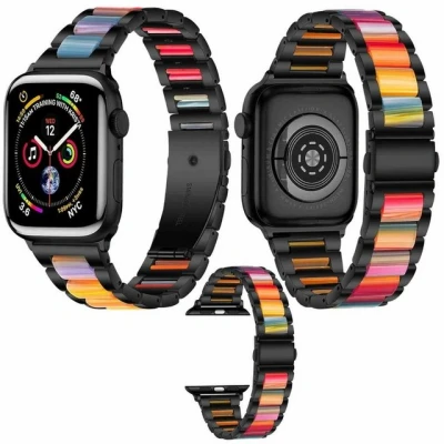 Abbildung von Wigento Smartwatch Armband Für Apple Watch Ultra 1 + 2 49mm 9 8 7 45 / 6 SE 5 4 44 3 42