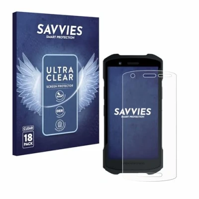 Abbildung von Savvies 18 Stück Schutzfolie für Zebra TC21/ TC26 Displayschutz Folie Ultra Transparent