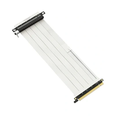 Abbildung von LINKUP Ultra PCIe 4.0 X16 Riser Kabel [RTX4090 RX6950XT x570 B550 Z690 Getestet] Geschirmte Vertikale Gaming PCI Express Gen4 Montage┃Umgekehrter GPU Sockel (27cm) Entwickelt für ITX┃Weiß
