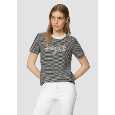 Abbildung von s.Oliver MIT Schmuckperlen Tshirt print, Damen, Größe: 48, Schwarz