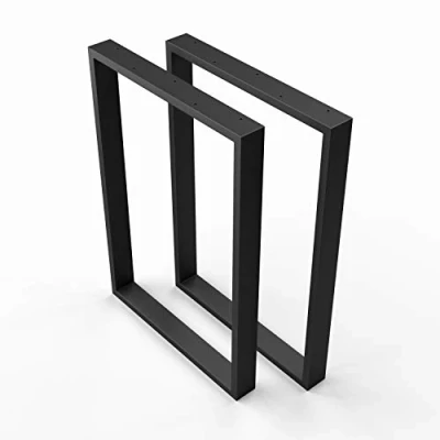 Abbildung von sossai® Tischgestell Stahl Tischkufen 50 70cm x 72cm in Schwarz (2 St)