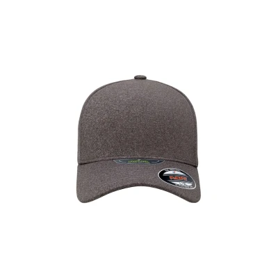 Abbildung von Flexfit Unisex Unipanel Melange Cap, Größe: S/M, Melangeheathergrey