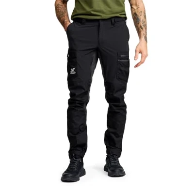 Abbildung von RevolutionRace Rambler Lightweight Pro Pants für Herren, Leichte Outdoor Hose und Wanderhose Black, S