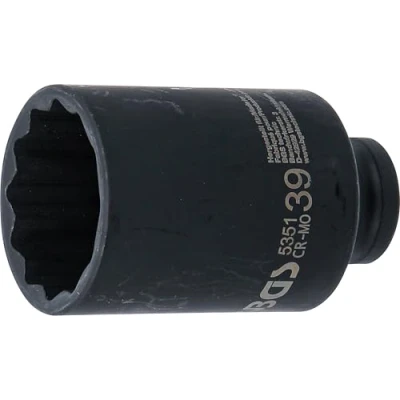 Abbildung von BGS 5351 Kraft Steckschlüssel Einsatz Zwölfkant, tief Antrieb Innenvierkant 12,5 mm (1/2&quot;) SW 39