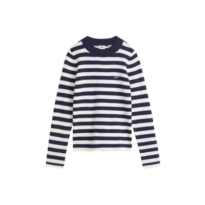 Abbildung von Levi&#039;s CREW Strickpullover, Damen, Größe: Small, Oreo cookie multi