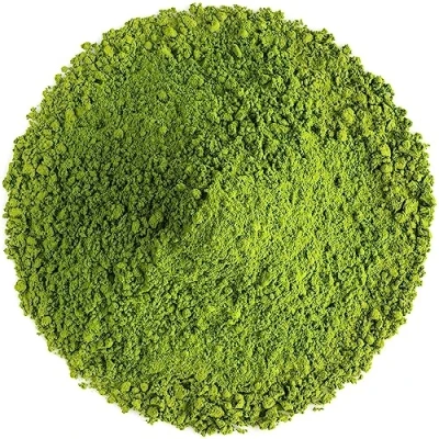 Abbildung von Grüner Bio Matcha Tee Japan Artisan Farm Sen Ca Cha Sencha Grüntee Blätter Senchatee Gruene Grüne Senscha Senca