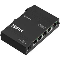 Abbildung von Teltonika TSW114 DIN Schiene POE+ Switch 1 Gibabit Port 4 Gigabit Ports