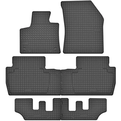 Abbildung von edecor Gummifussmatten Automatten Gummimatten Gummi Fußmatten Satz 6 TLG. Set für Peugeot 5008 II ab Bj. 2017