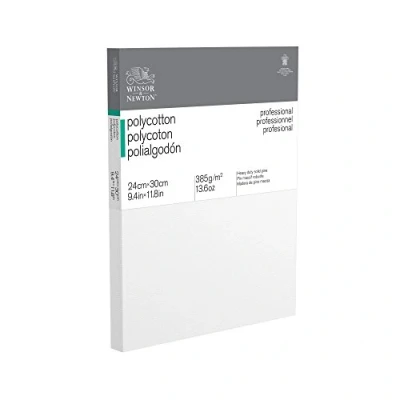 Abbildung von Winsor &amp; Newton 6206011 Professional Keilrahmen aus Baumwollmischgewebe, 385 g/m², 3 fach grundiert, mittlere Körnung, ideal für die Ölfarben und Acrylfarben 24x30cm