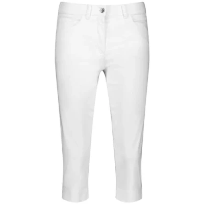 Abbildung von Gerry Weber VERKÜRZT SOL꞉INE Capri Jeans Shorts, Damen, Größe: 42, weiß