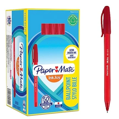 Abbildung von Paper Mate InkJoy 100ST Kugelschreiber mittlere Spitze (1,0 mm) Rot 50 Stück
