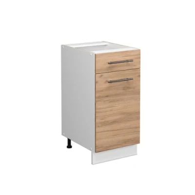 Abbildung von Vicco Küchenunterschrank Fame Line, Goldkraft Eiche/Weiß, 40 cm ohne Arbeitsplatte