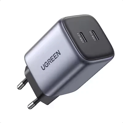 Abbildung von UGREEN Nexode 45W Dual USB C Port Ladegerät Smartphone