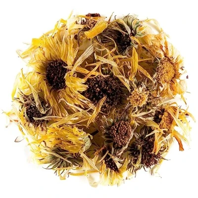 Abbildung von Calendula Ringelblume Tee Korbblütler Gewurz Ringel Blume Ringelblumenblüten Ringelblumentee Marigold Getrocknet Ringelblumen Bio Blütentee Blumen