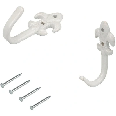 Abbildung von Raffhaken Lilie, Liedeco, Gardinen, (Set, 2 tlg), für Seitenschals, Gardinen
