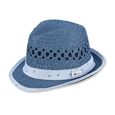 Abbildung von Sterntaler Strohhut für Jungen mit Anker Motiv, Alter: 12 18 Monate, Blau (Jeansblau 348) ,Größe: 49