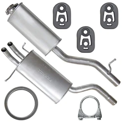 Abbildung von Auspuffanlage Schalldämpferset Auspuff für Mercedes C180 C200 C230 W203 S203 1.8 2.0